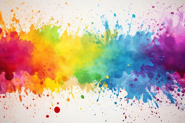 Colorful paint spashes background