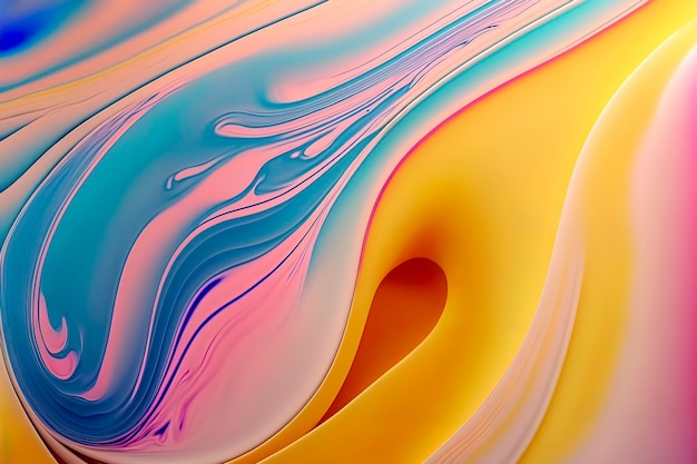 Colorful paint splash background with pastel colors aigenerated