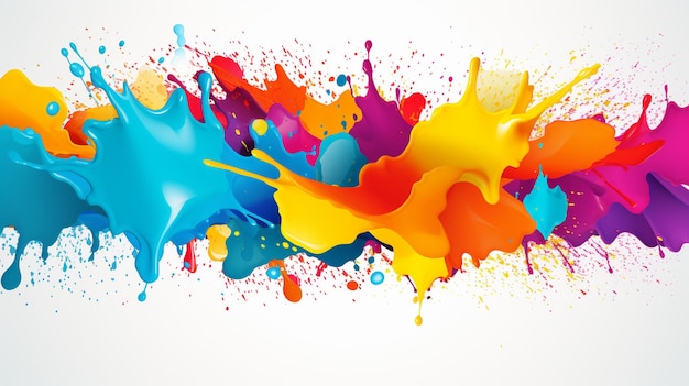 Colorful Paint Splash Background