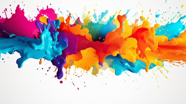 Colorful Paint Splash Background