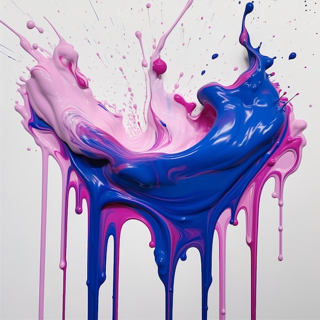 A colorful paint splash is being sprayed with the word art.