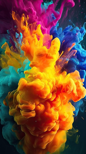 Premium AI Image  Colorful wallpapers for iphone and android