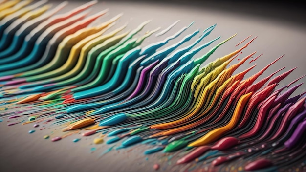 Colorful paint splash