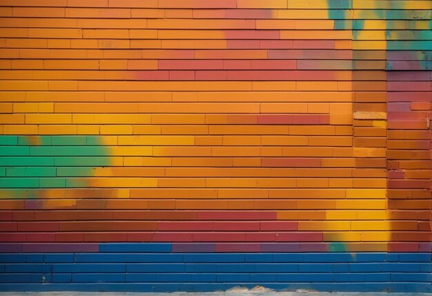 Colorful painted wall background