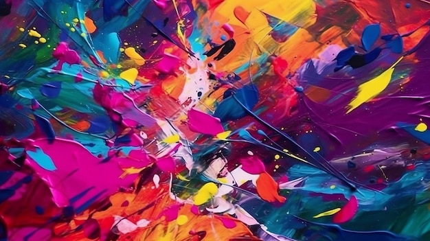 A colorful painting abstract