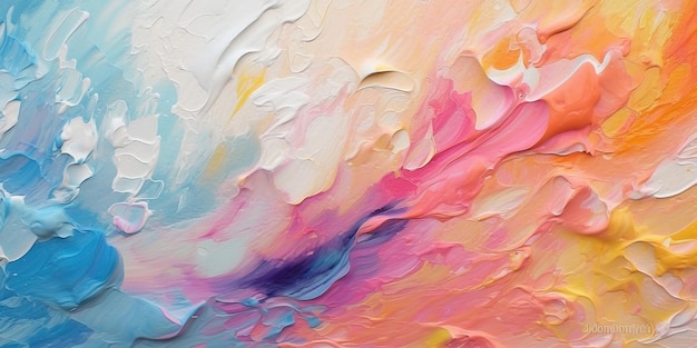 Colorful painting art of a abstract texture