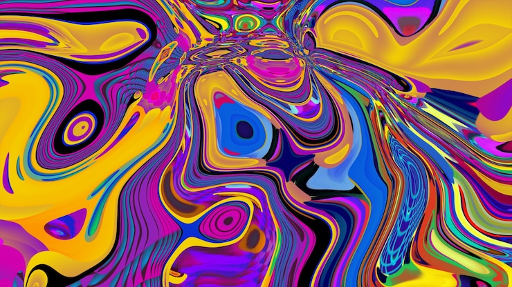Photo a colorful painting of a bird with a face on it