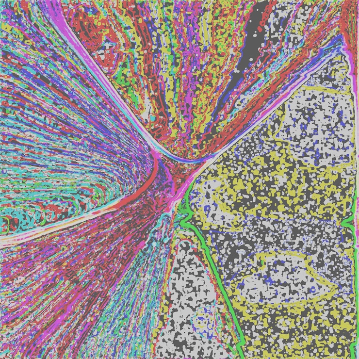 Photo a colorful painting of a multicolored background with a pattern of multicolored circles