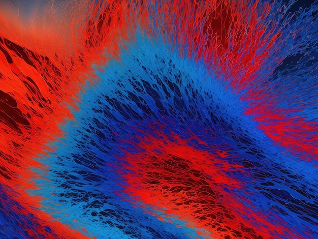 A colorful painting of a red and blue background with the word energy on it.