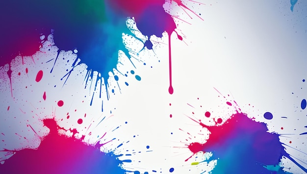 Photo colorful painting for wallpaper