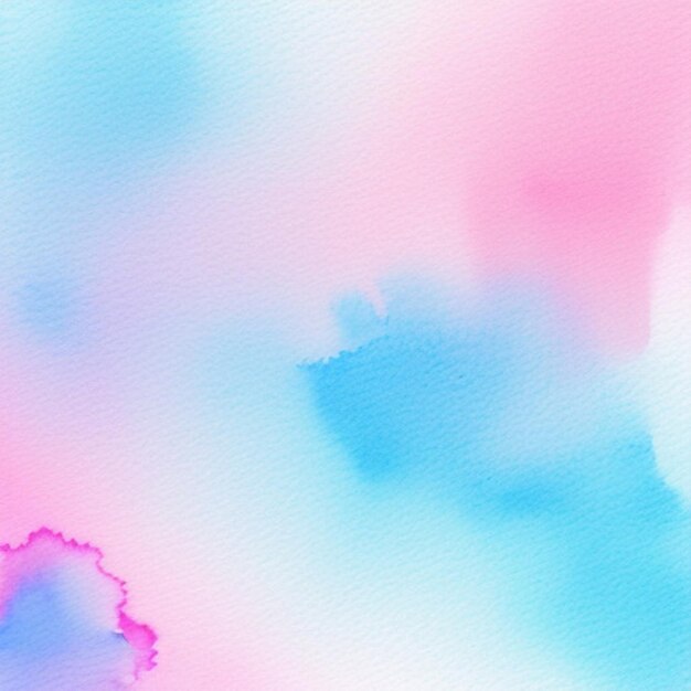 a colorful painting with a blue and pink background