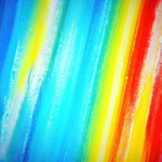 A colorful painting with a rainbow stripe on it