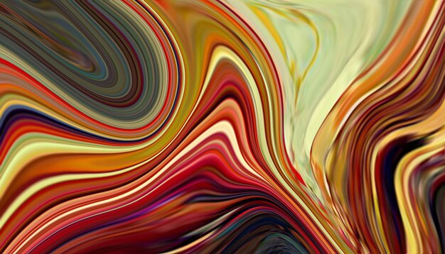 A colorful painting with a swirl of colors.