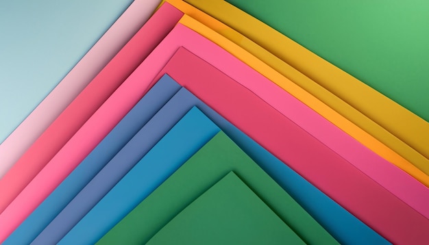 colorful paper background3d rendering Computer digital drawing Ai generated