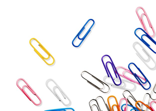 Colorful paper clips