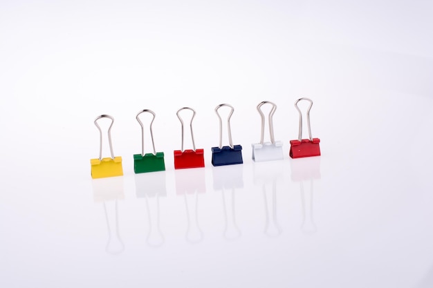 Colorful paper clips