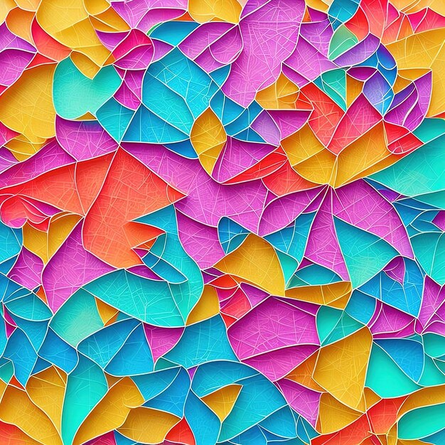 Colorful paper cut out background