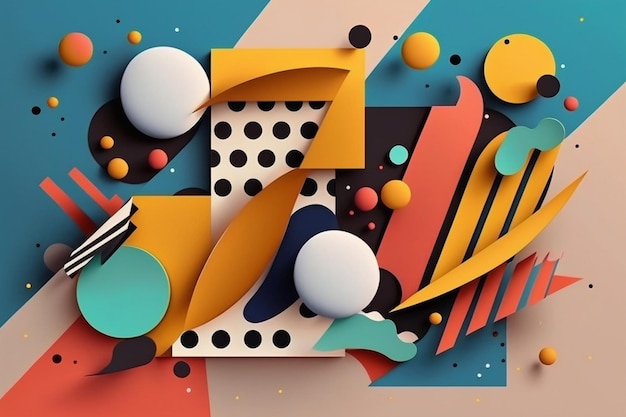 A colorful paper cut out of a box with the word z on it.