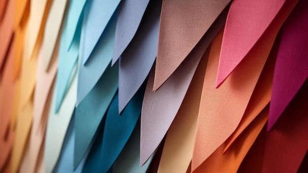 Colorful Paper Wall Display