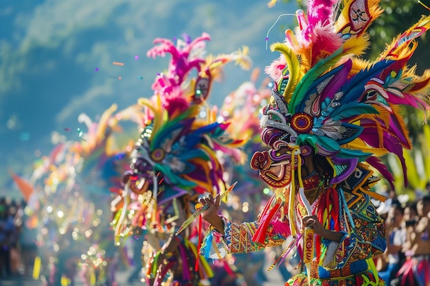 사진 매년 열리는 발리 축제 에서 열리는 다채로운 퍼레이드 와 문화 공연