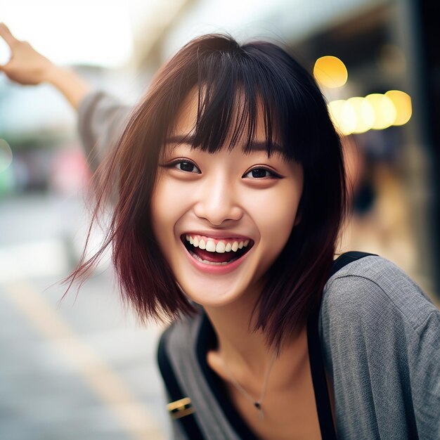 カラフルなパーティーバルーン若い女の子とお祝い