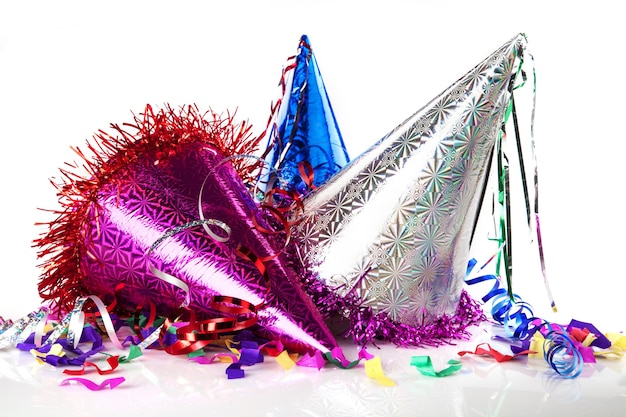 Colorful party hats