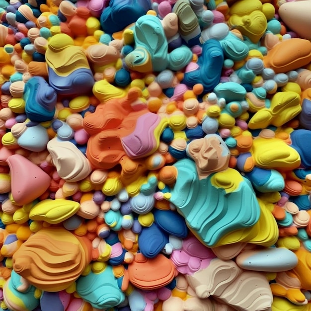 Premium AI Image | colorful pastel candy