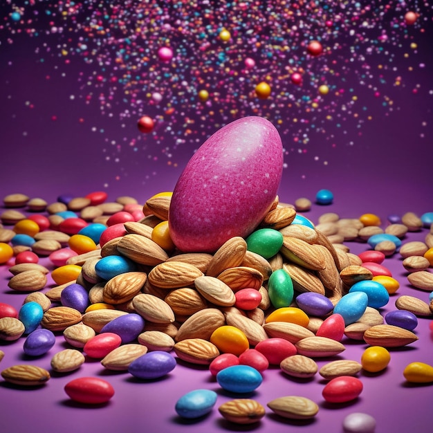 красочные пастельные конфеты