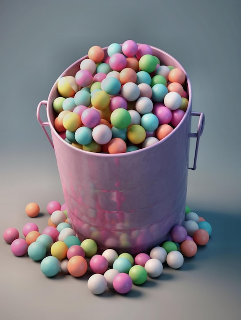 Premium AI Image | colorful pastel candy