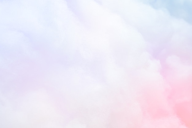 Colorful pastel fluffy cotton candy background, soft color sweet candyfloss, abstract blur