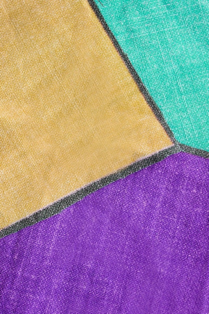 Colorful patches closeup