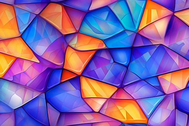 The colorful pattern of the cubes by person