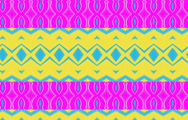 Colorful pattern for textile tiles and backgrounds Tribal colorful geometric patternIkat Pattern