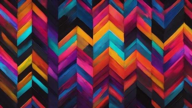 Photo a colorful pattern with a black background and a black background