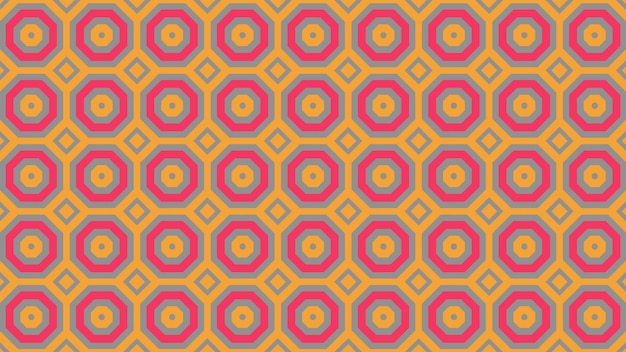 A colorful pattern with a circle and a circle