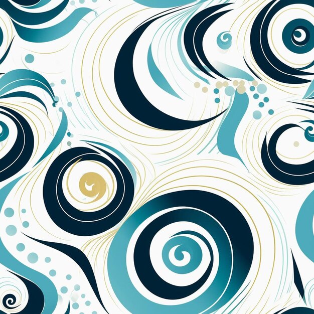 A colorful pattern with circles and swirls on it.