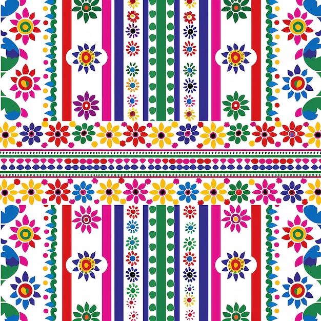Photo a colorful pattern with a design that saysspringon it