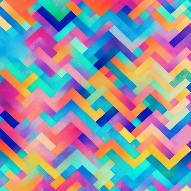 Photo a colorful pattern with the word zigzag on it