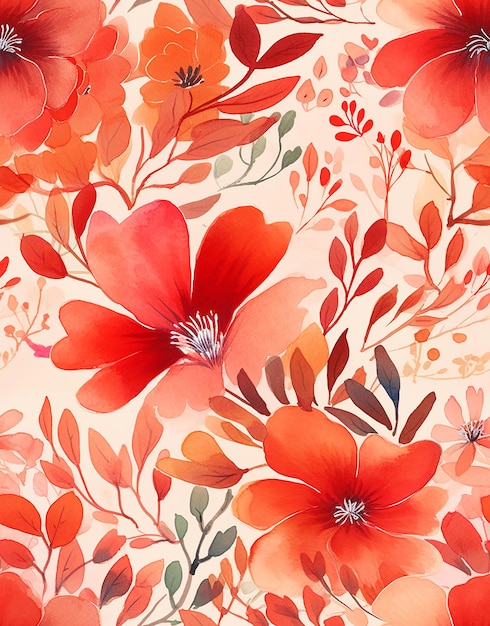 Colorful Patterned Floral Background