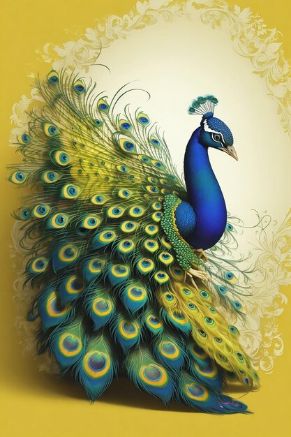 The colorful peacock