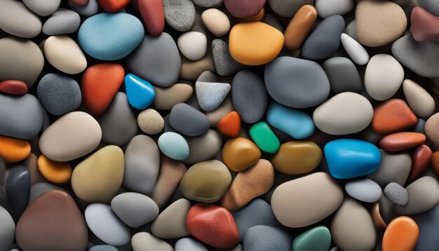 Colorful pebbles background Colorful stone pebbles