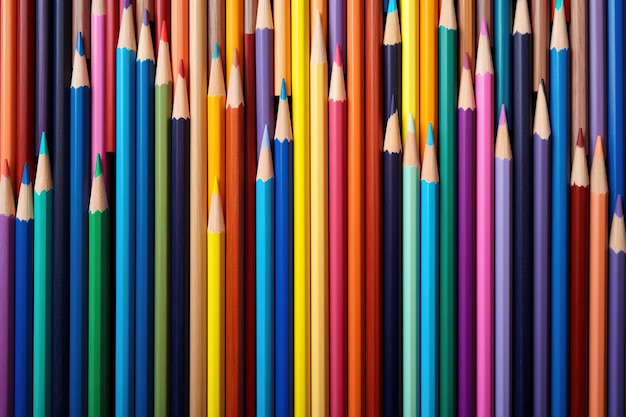 Colorful pencils background