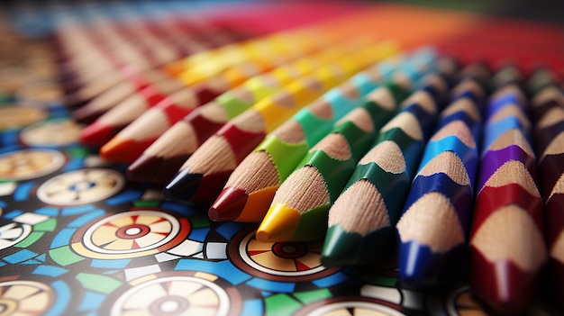 colorful pencils HD wallpaper photographic image