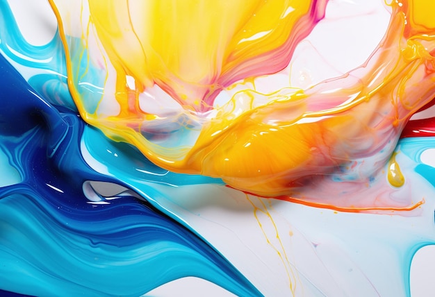 A colorful photo of liquid with the word painting039039