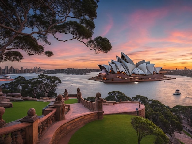 Colorful photo of Sydney city on the waterfront