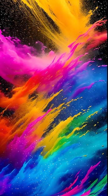 красочная картина радуги показана с заголовком " радуга "