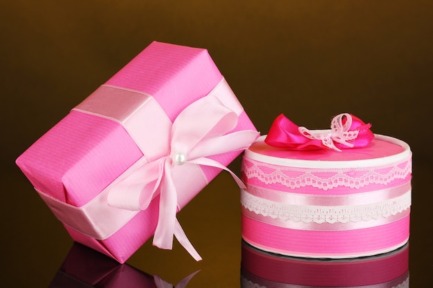 Colorful pink gifts