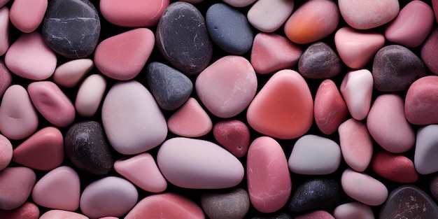 colorful pink stones background