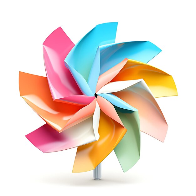 Photo colorful pinwheel clipart