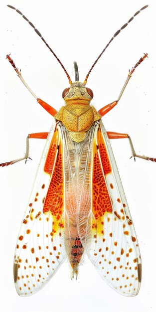 Photo colorful planthopper